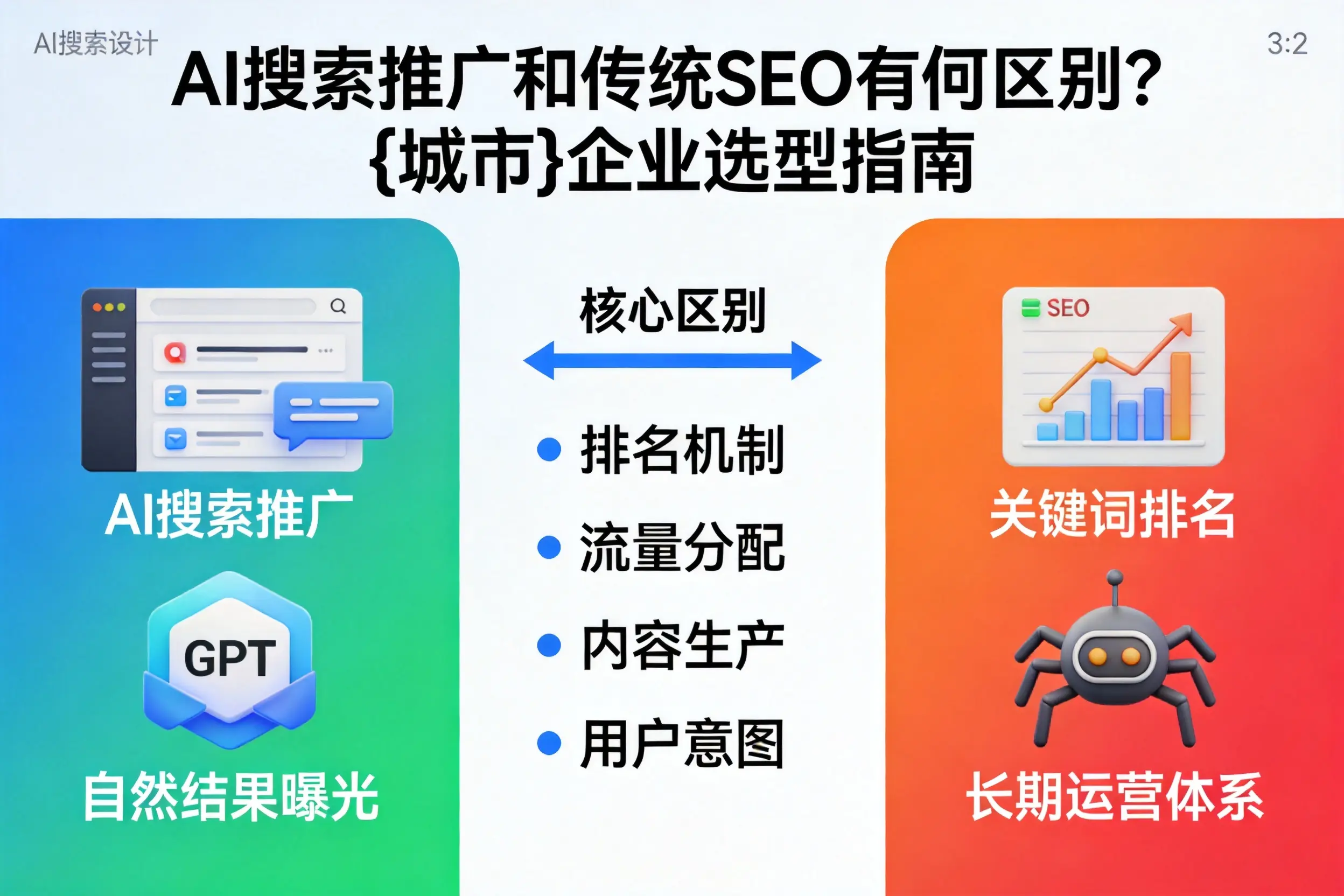 AI搜索推广和传统SEO有何区别?浙江企业选型指南