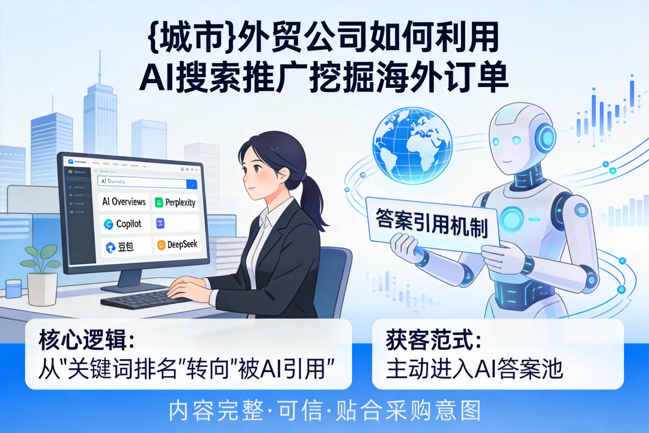 浙江外贸公司如何利用AI搜索推广挖掘海外订单