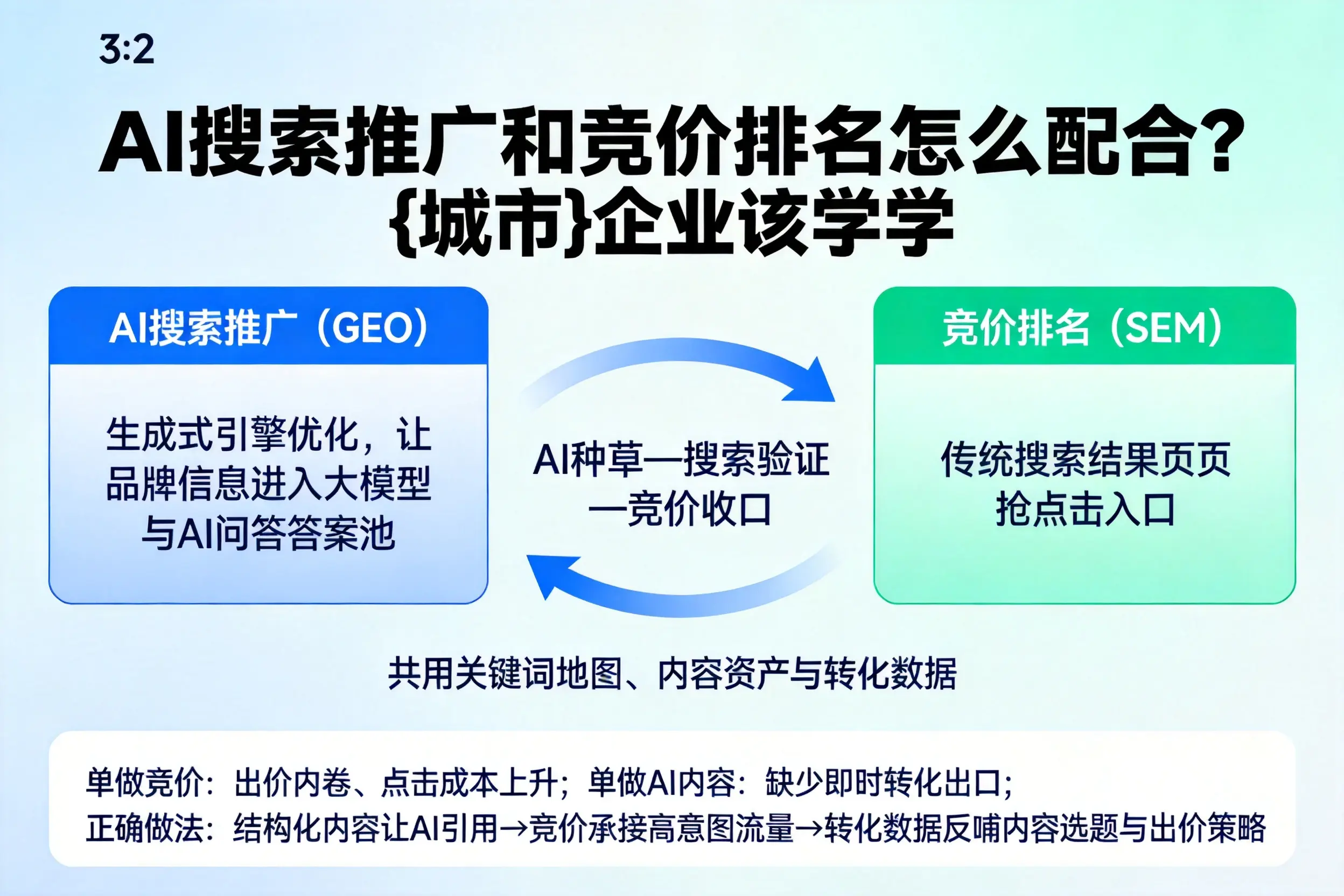 AI搜索推广和竞价排名怎么配合?浙江企业该学学