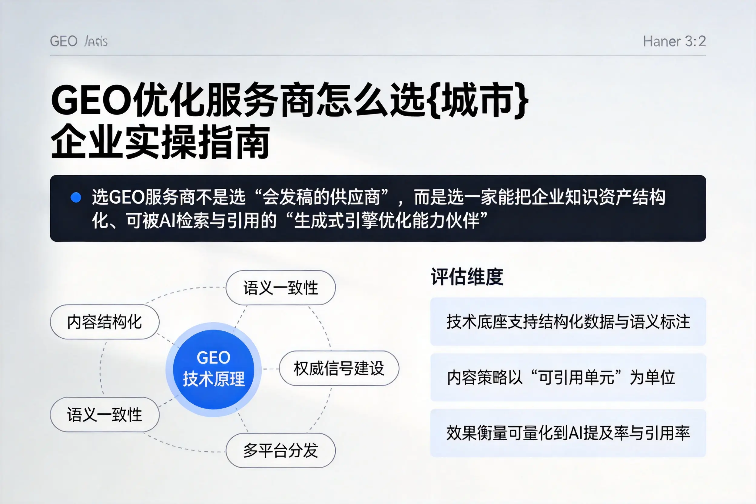 GEO优化服务商怎么选浙江企业实操指南