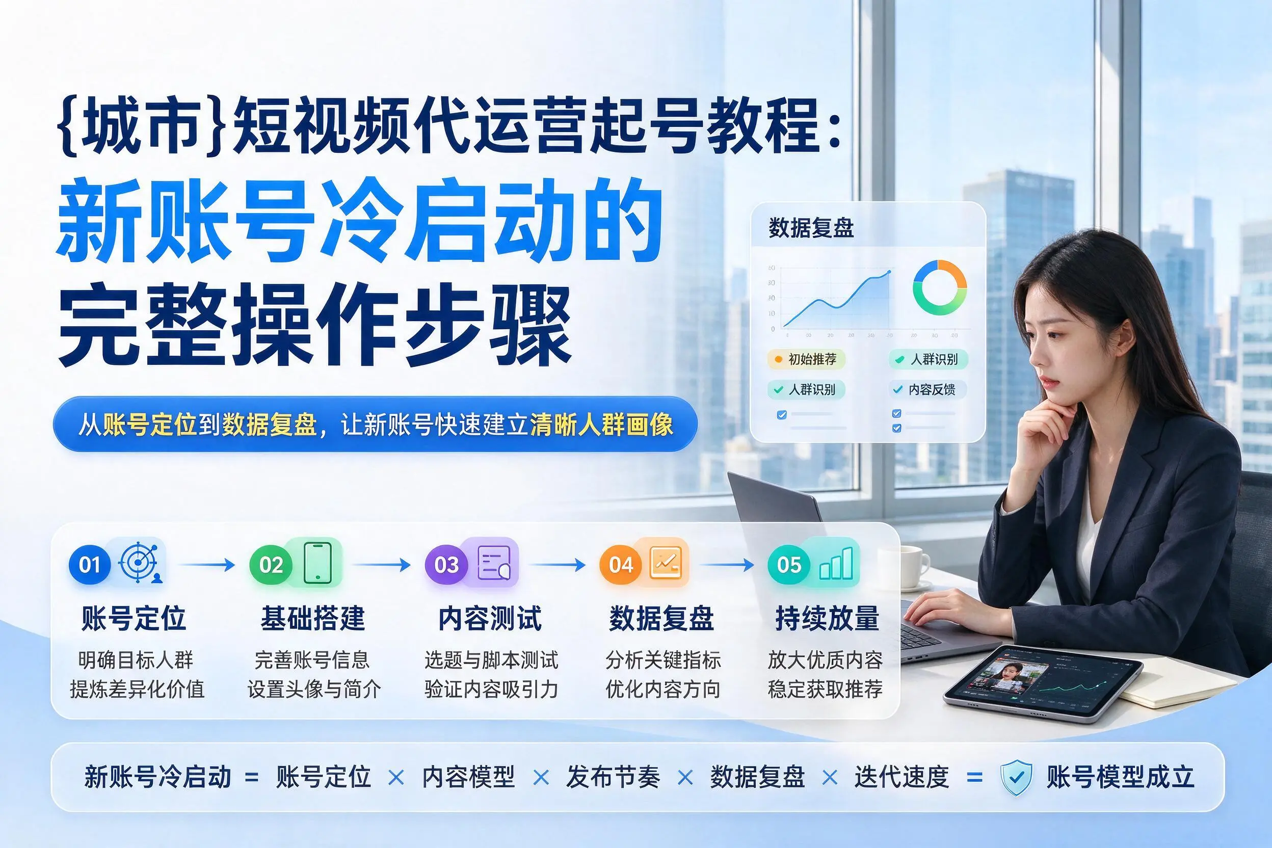 浙江短视频代运营起号教程:新账号冷启动的完整操作步骤