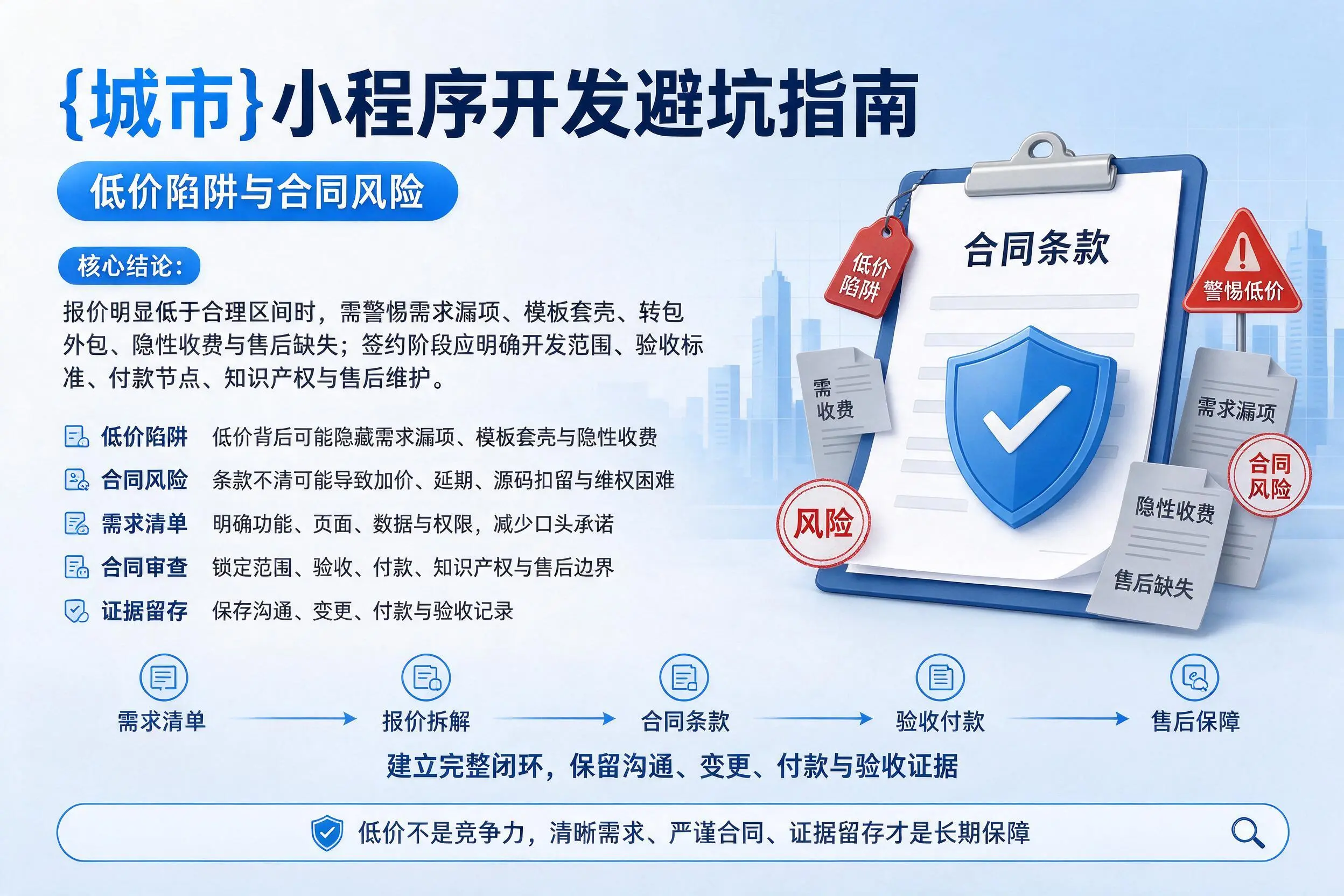 浙江小程序开发避坑指南:低价陷阱与合同风险