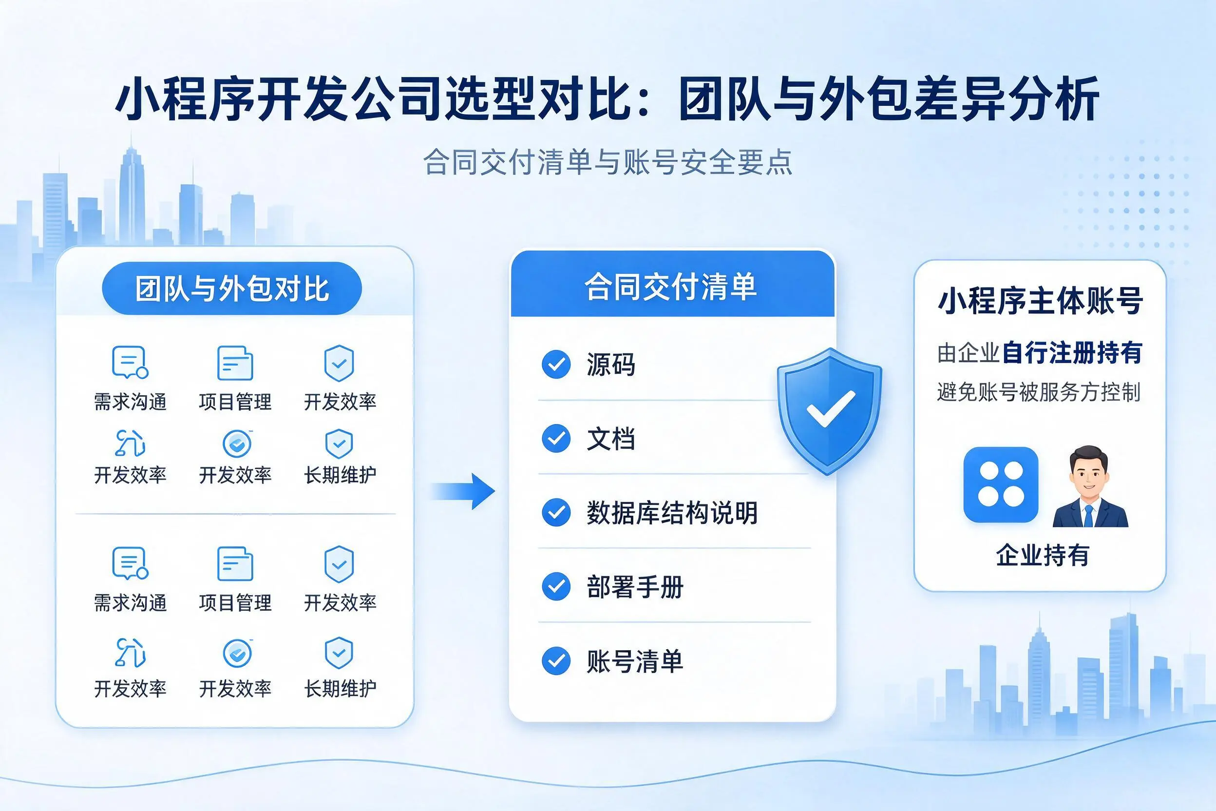 浙江小程序开发公司选型对比:团队与外包差异分析