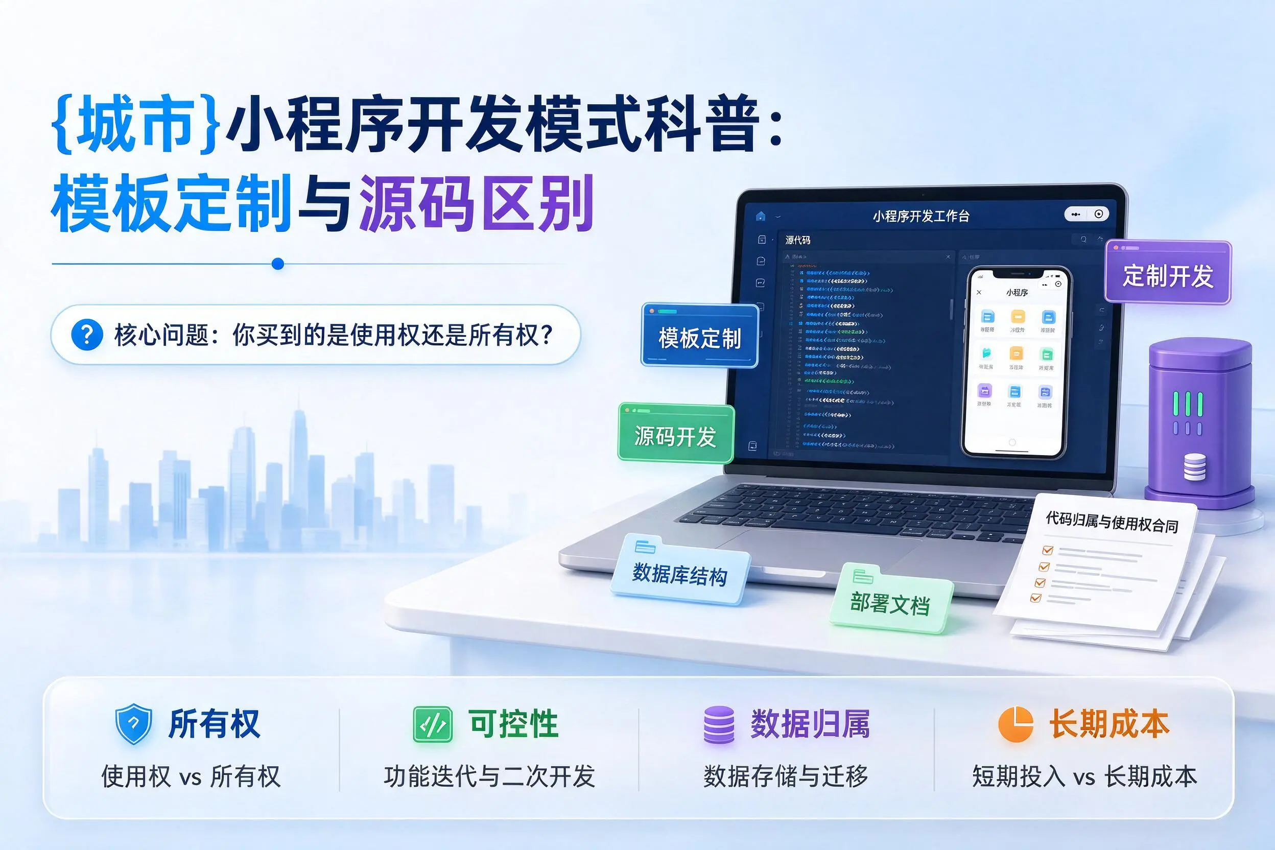 浙江小程序开发模式科普:模板定制与源码区别