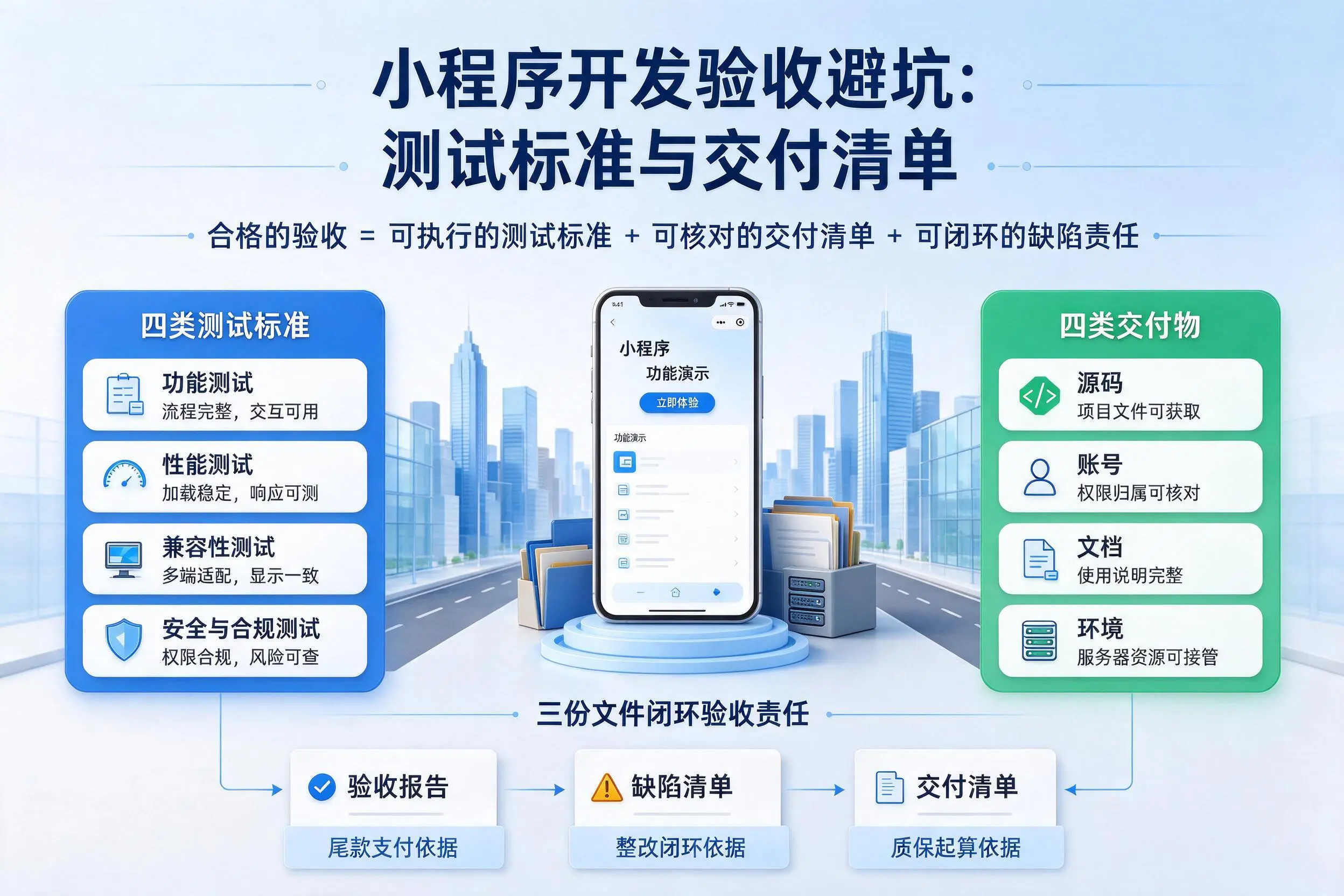 浙江小程序开发验收避坑:测试标准与交付清单