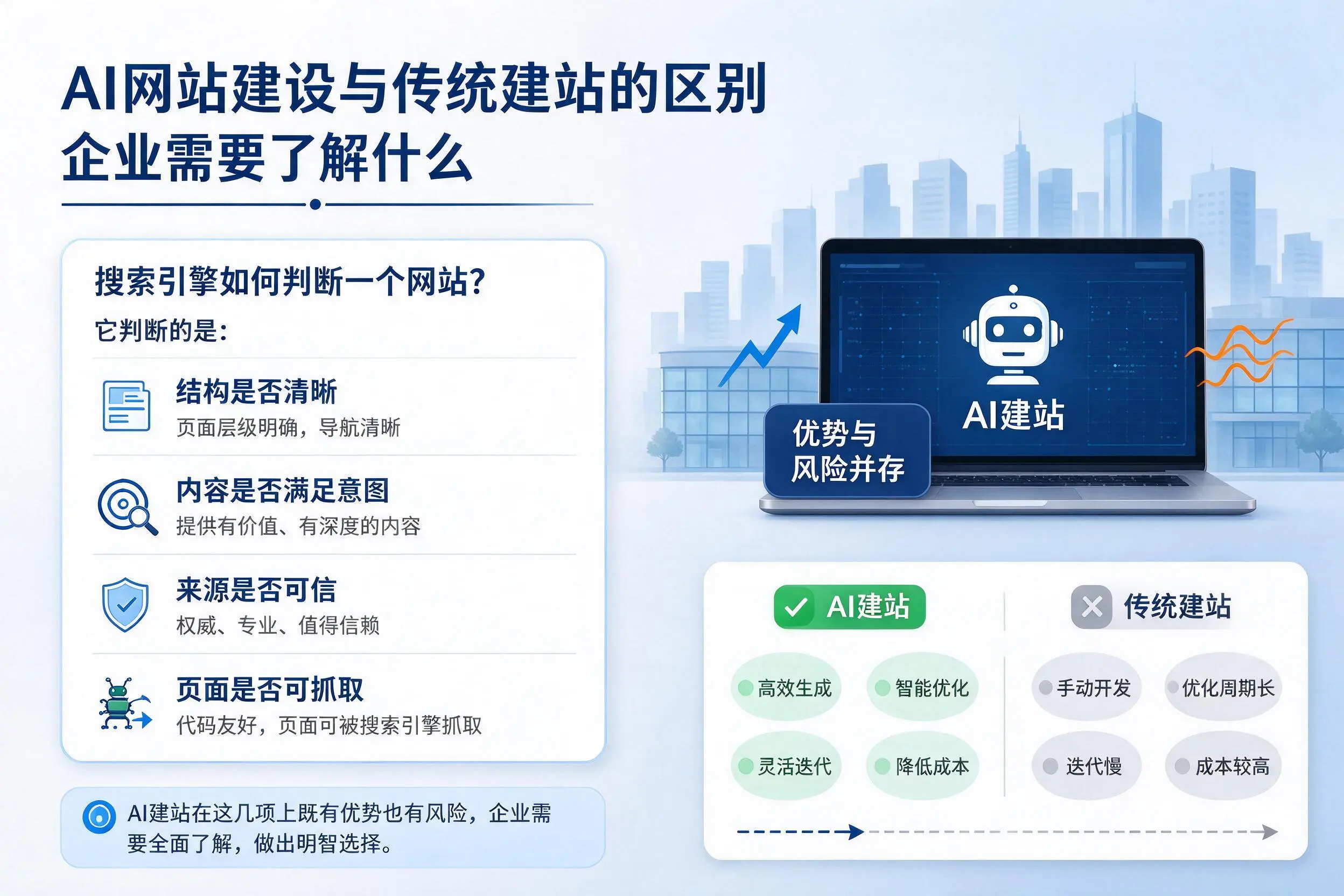 AI网站建设与传统建站的区别,浙江企业需要了解什么