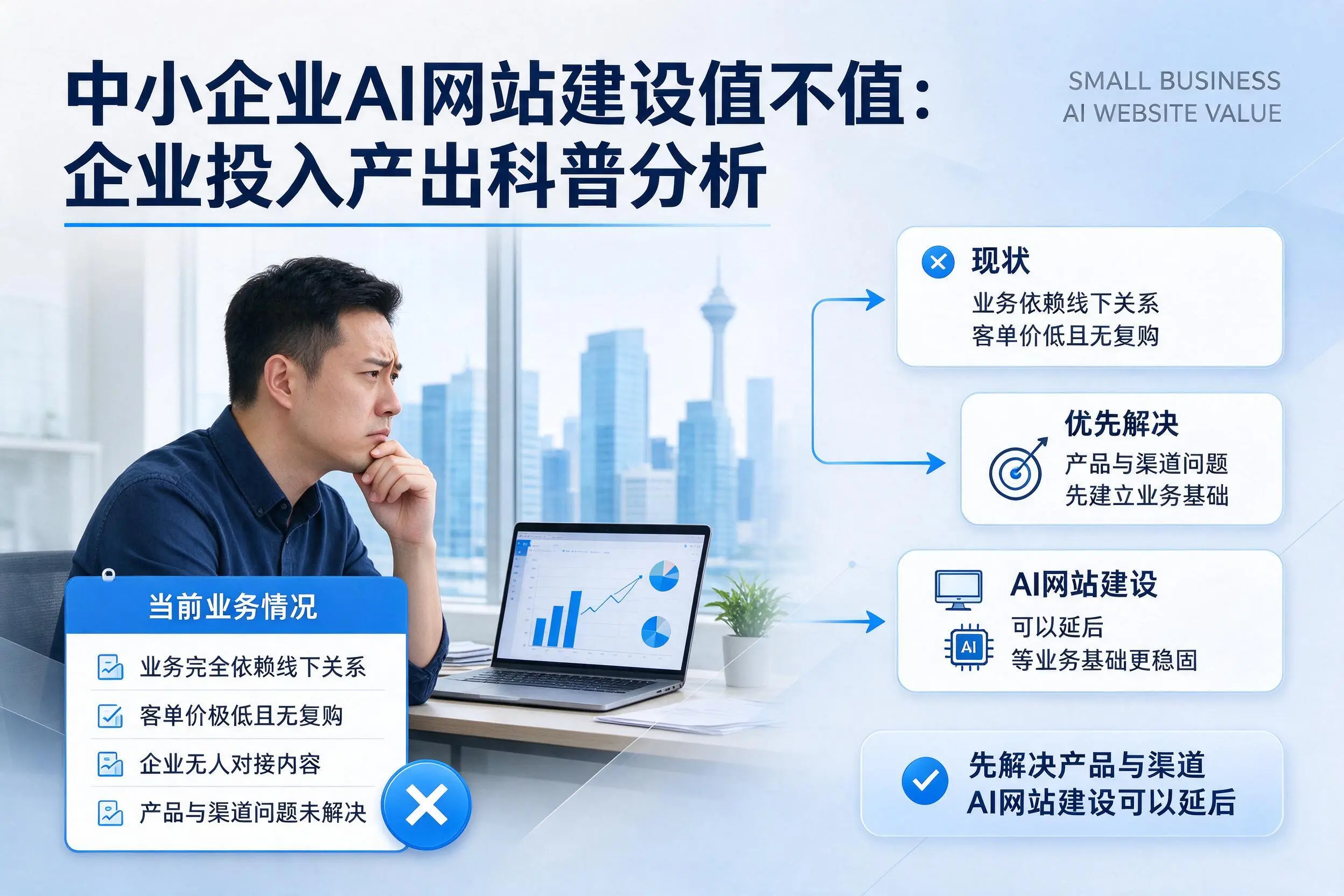 中小企业AI网站建设值不值:浙江企业投入产出科普分析