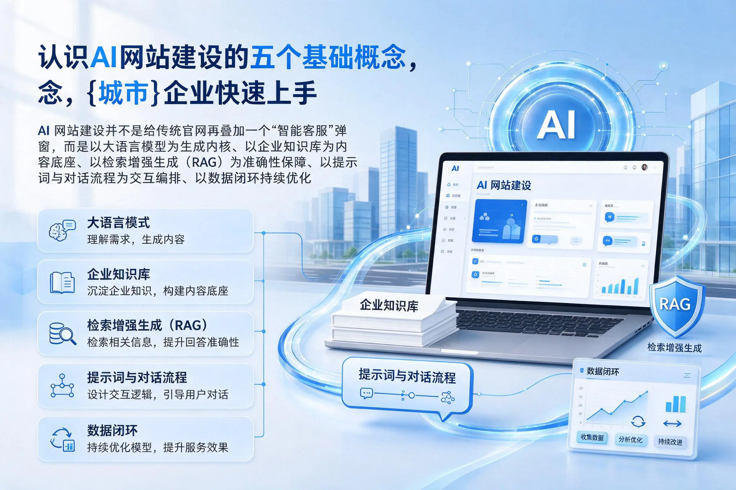 认识AI网站建设的五个基础概念，浙江企业快速上手