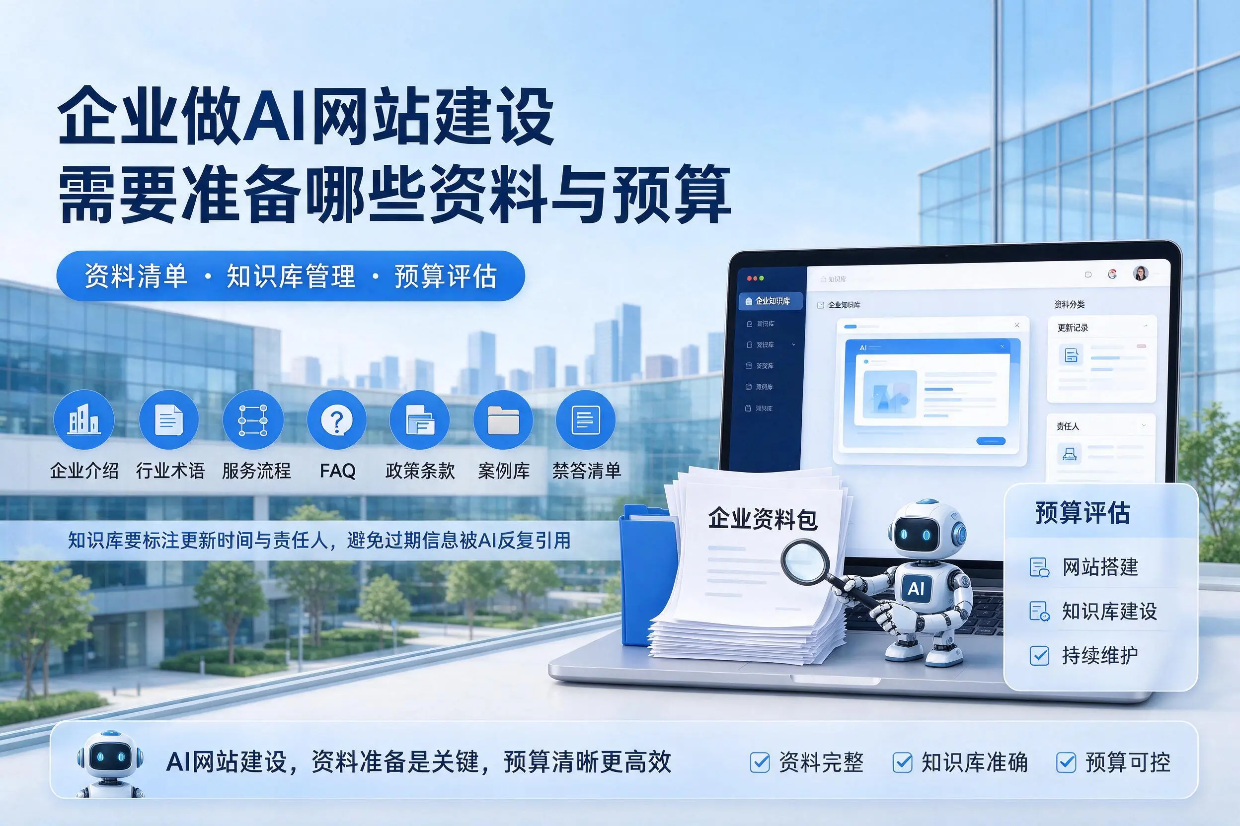 浙江企业做AI网站建设需要准备哪些资料与预算