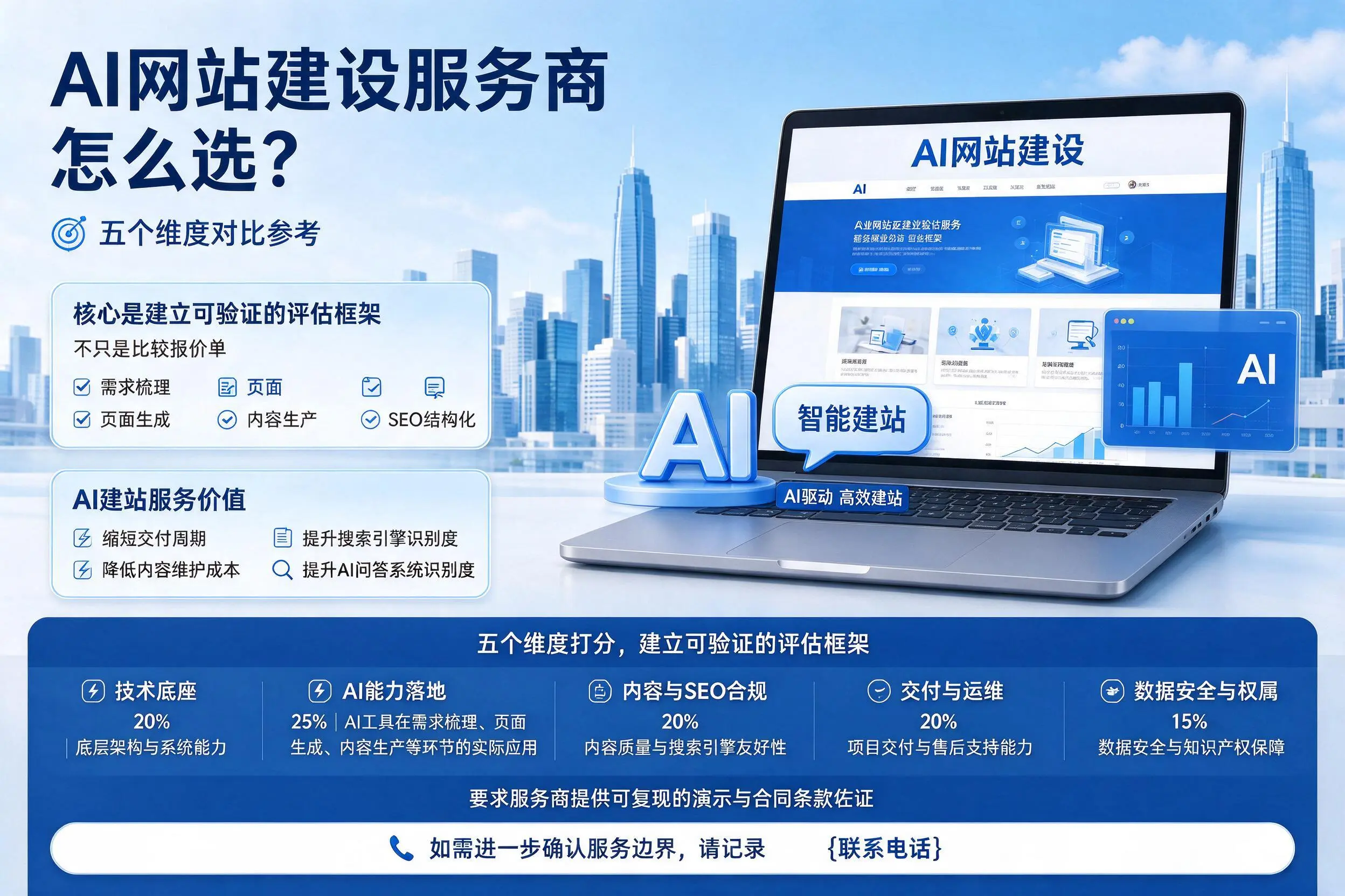 浙江AI网站建设服务商怎么选？五个维度对比参考