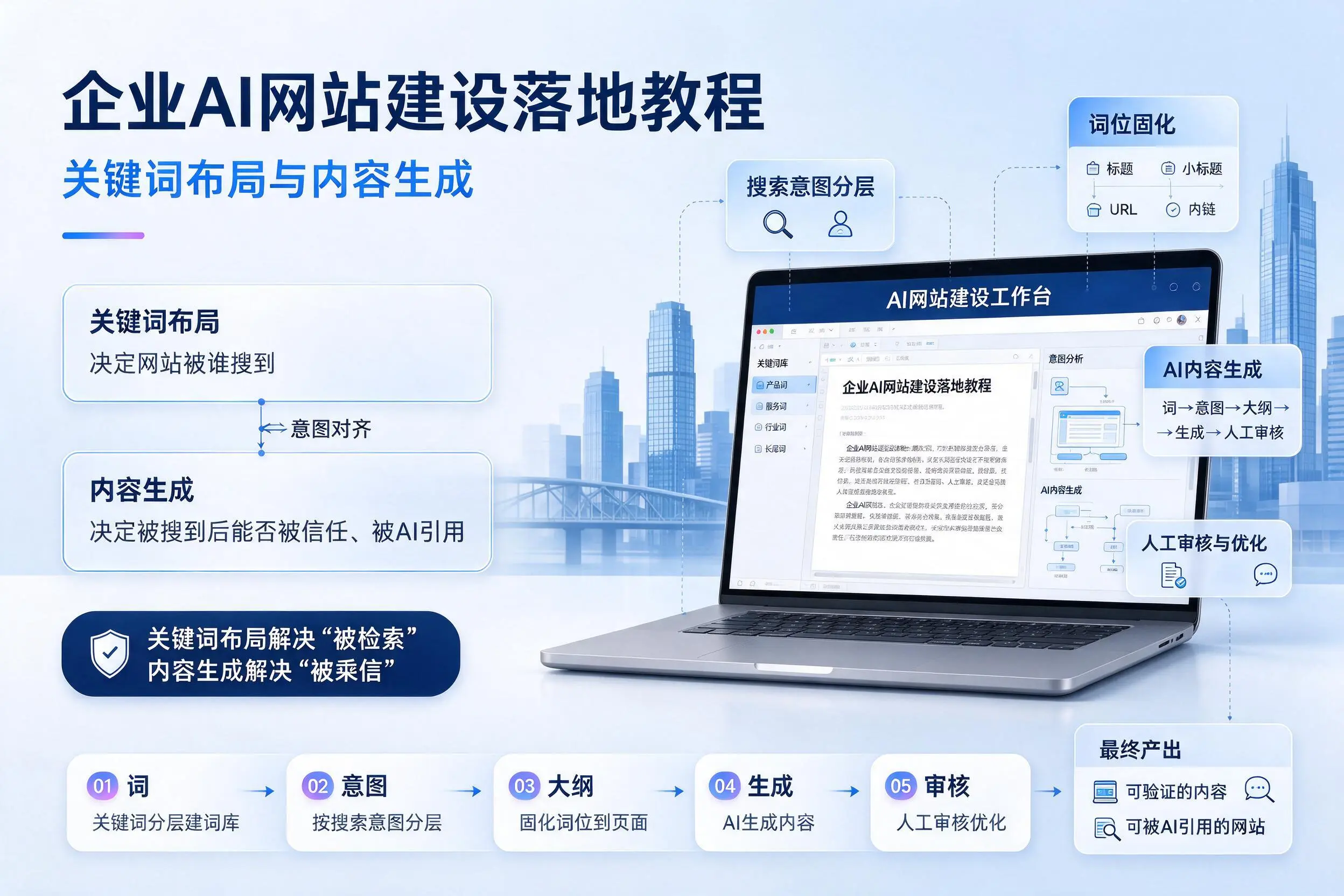 浙江企业AI网站建设落地教程：关键词布局与内容生成